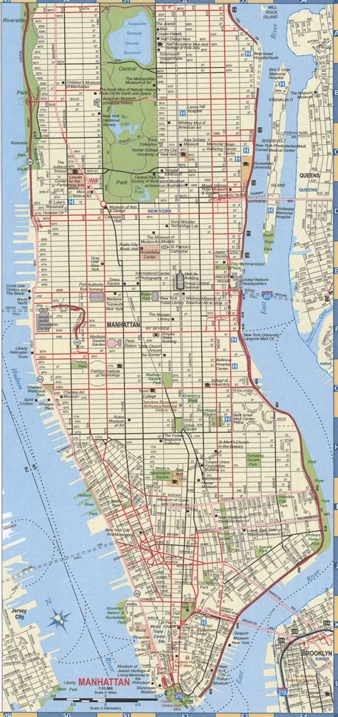 free printable map of manhattan.